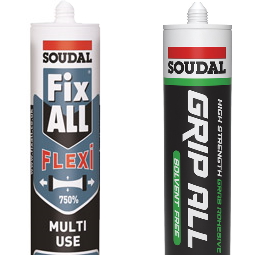 Soudal Adhesives extensive range of sealing and bonding adhesives